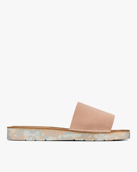 Clarks Slip-On Flat Sandals