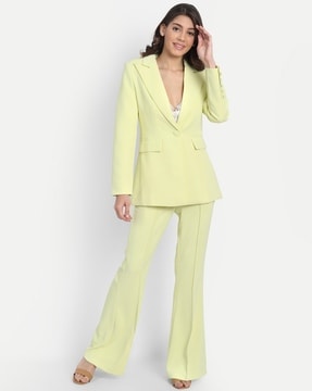 RUE Yellow Blazer Pants Set  LGQueen