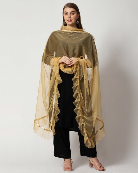 Ruffle Net Dupatta Price in India