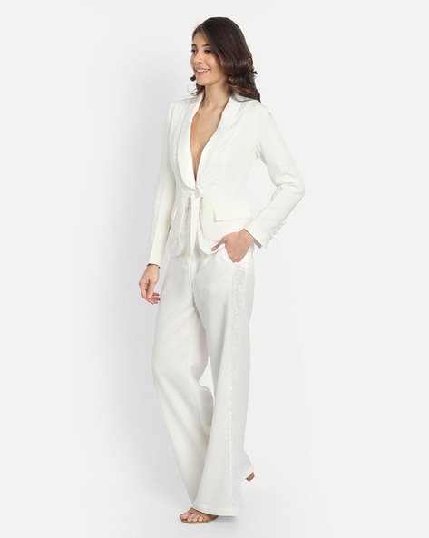 Buy White Suit Sets for Women by IKI CHIC Online  Ajiocom
