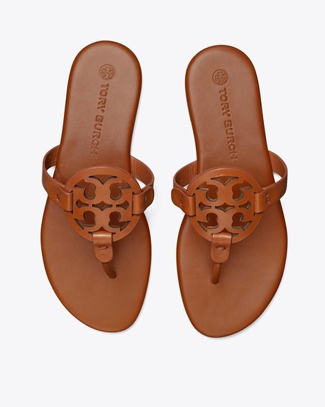 Laser-Cut Miller Flat Sandals