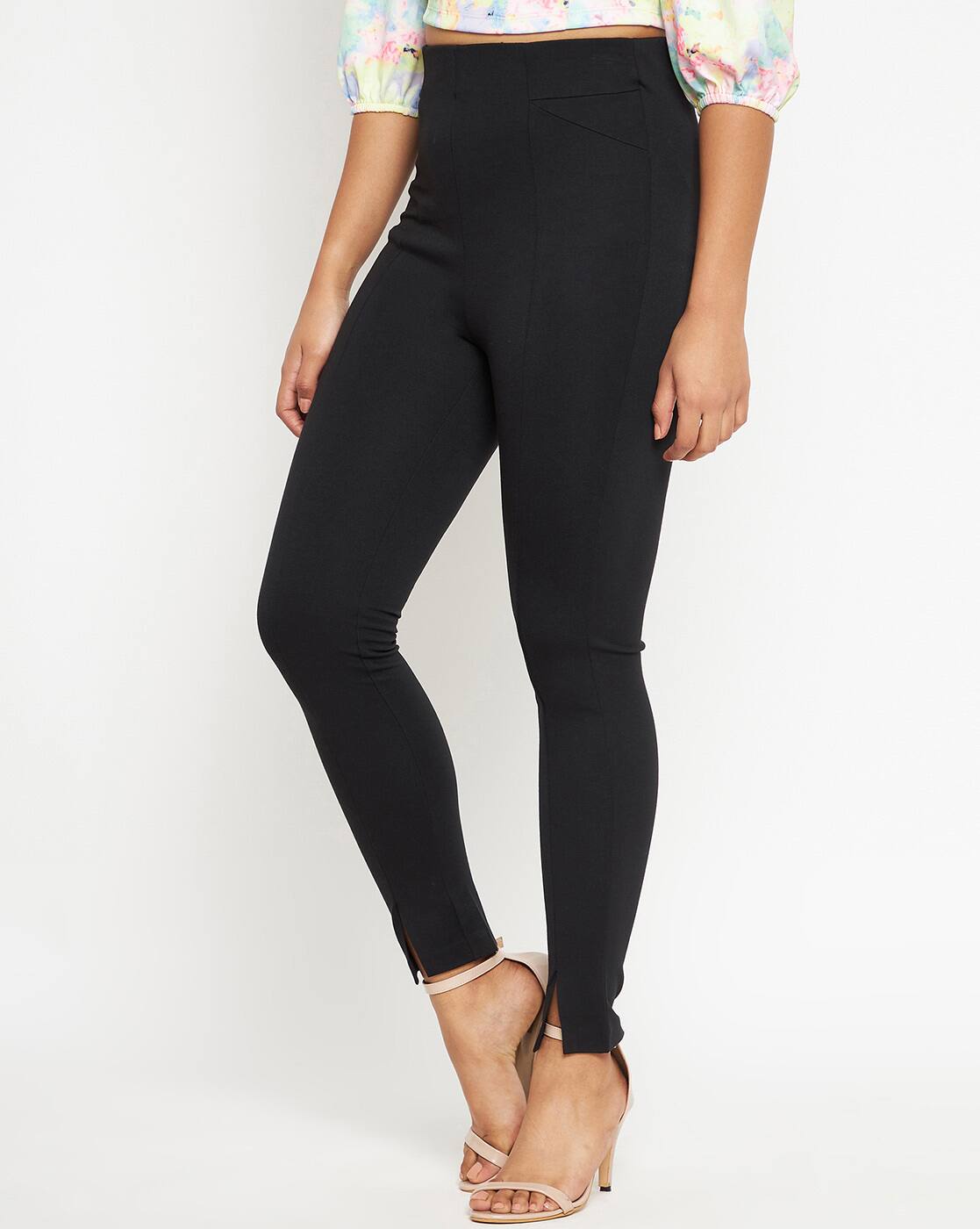 Buy Black Jeans u0026 Jeggings for Women by MADAME Online | Ajio.com