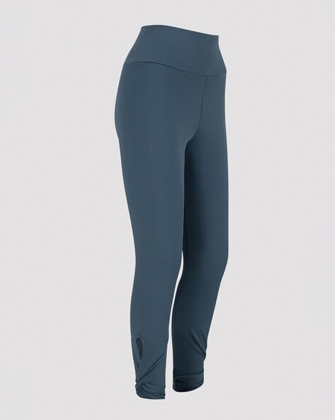 High Waist Navy Blue Ladies Tight Leggings with pocket, Skin Fit at Rs 350  in Ahmedabad