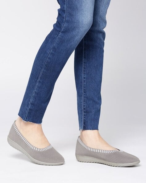 Grey Flat Shoes for Women by Marc Loire 