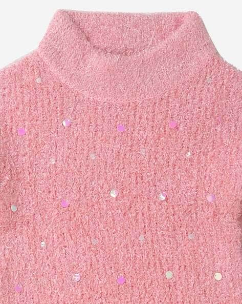 Pink hotsell sequin sweater