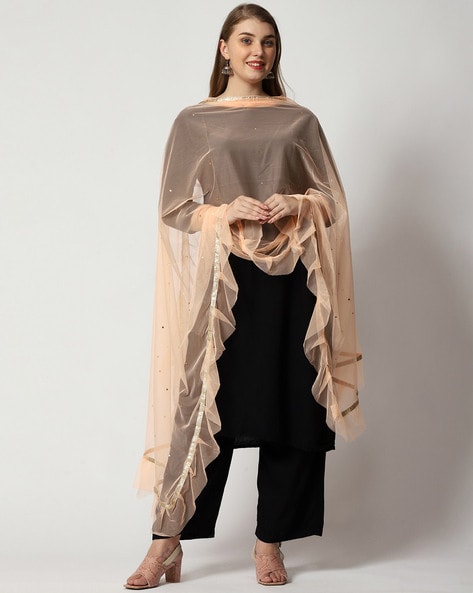 Ruffle Net Dupatta Price in India