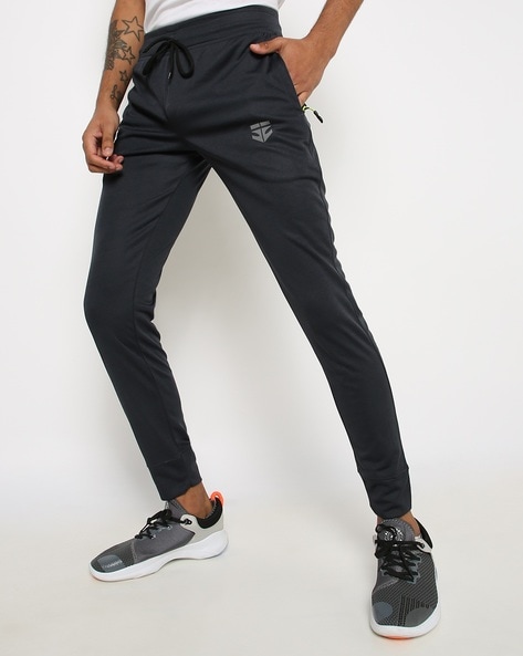 Men's Slim Fit Black Gym Joggers