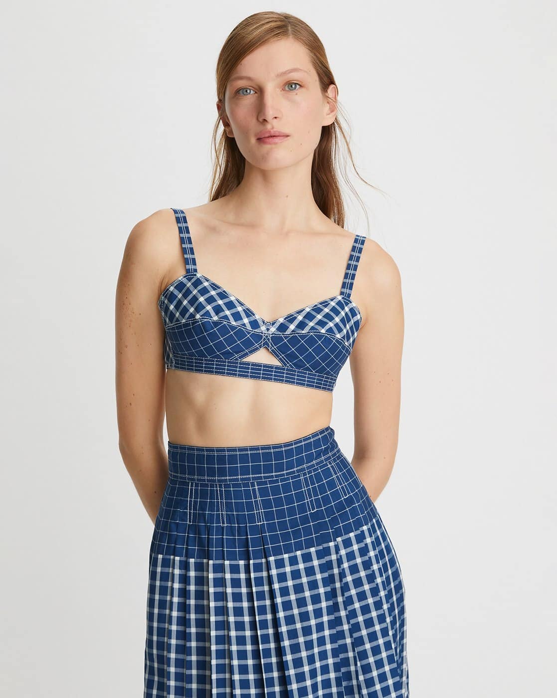 ブラジャー TORY BURCH SILK BRA TOP Silk Bra Top: Women's Designer Tops | Tory Burch