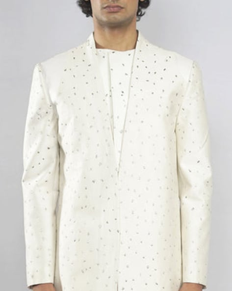 White clearance ethnic jacket