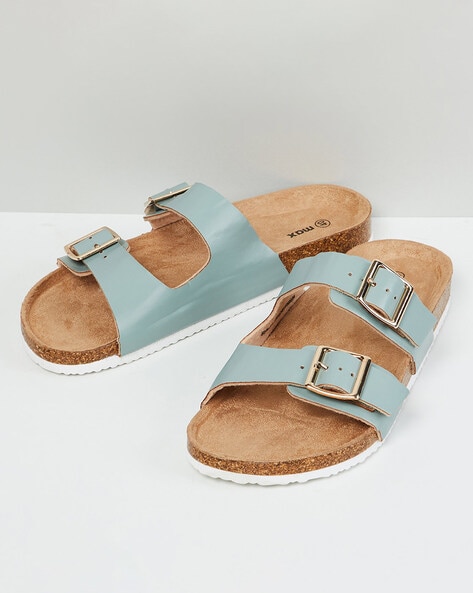 Double buckle sandals womens new arrivals