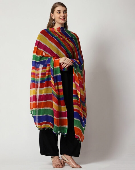 Striped Cotton Dupatta Price in India