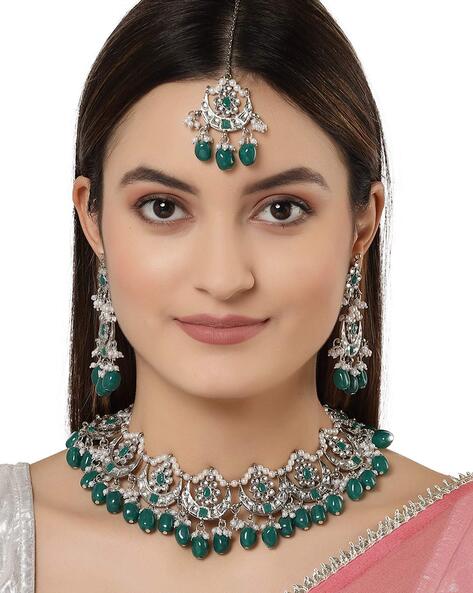 Kundan Choker Necklace Set : JKE170