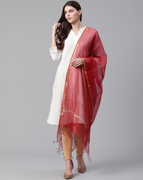 Dupatta with Tassels Price in India