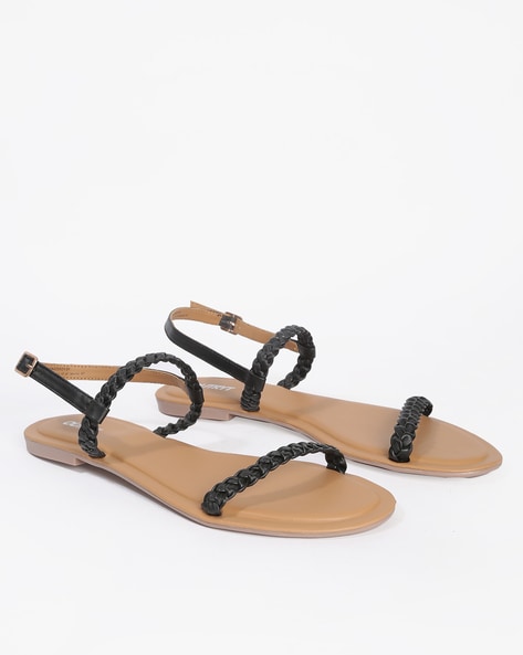 Buy Black Flat Sandals for Women by Outryt Online