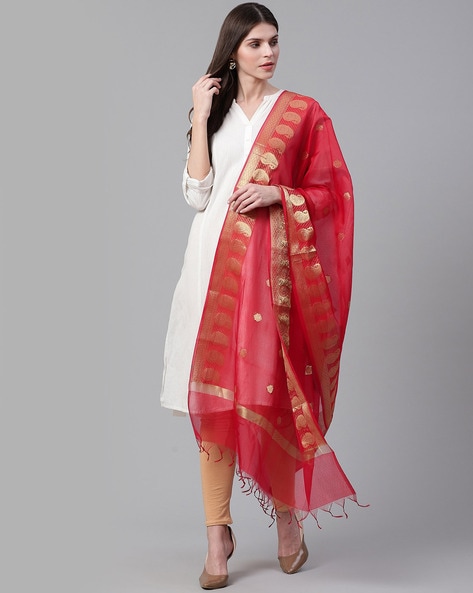 Paisley Print Woven Dupatta Price in India