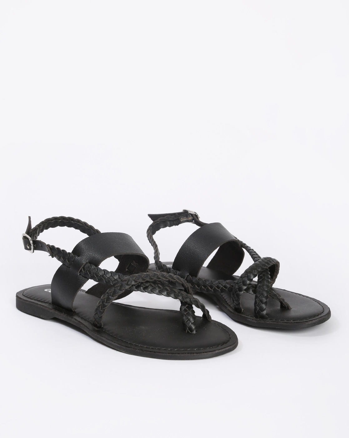 Buy Black Flat Sandals for Women by Outryt Online