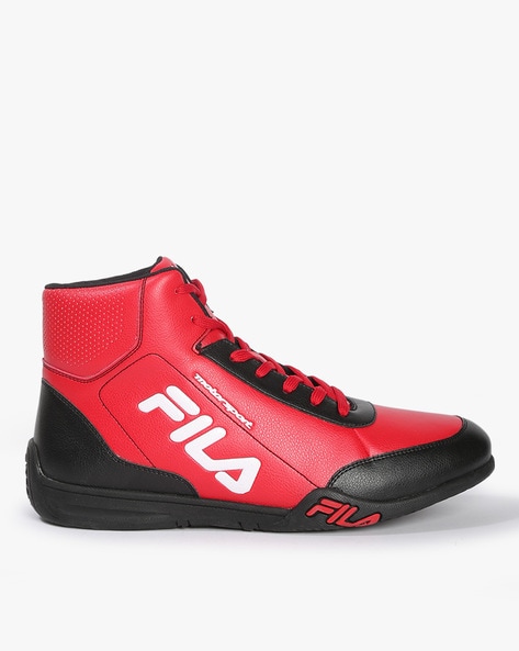 Red & Black Casual Shoes for Men by FILA | Ajio.com