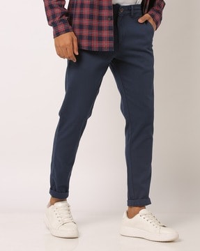 Buy Abkasa Navy Blue Hoodoos Shirt with Pant and Blazer for Men Online   Tata CLiQ Luxury