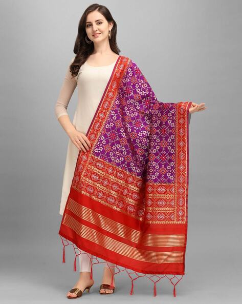 Embellished Banarasi Silk Dupatta Price in India