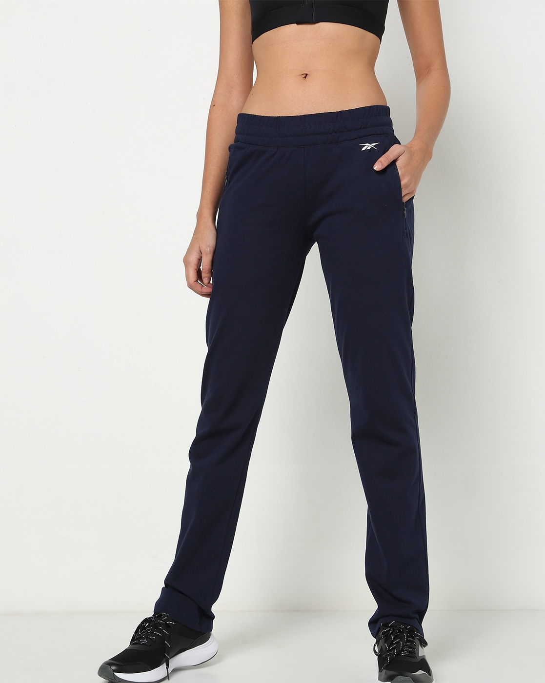 Buy Navy Blue Track Pants for Women by Reebok Online