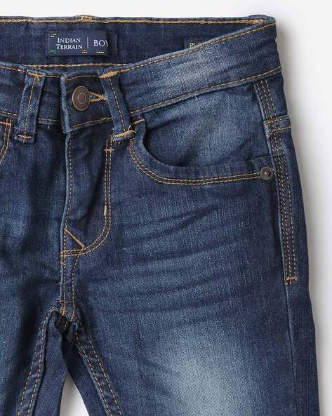 Buy Navy Blue Jeans for Boys by INDIAN TERRAIN BOYS Online Ajio