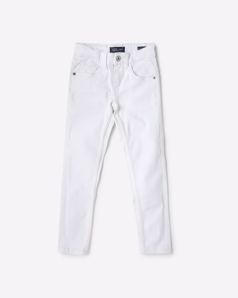 Allen Solly Junior Bottoms Allen Solly White Jeans for Boys at  Allensollycom