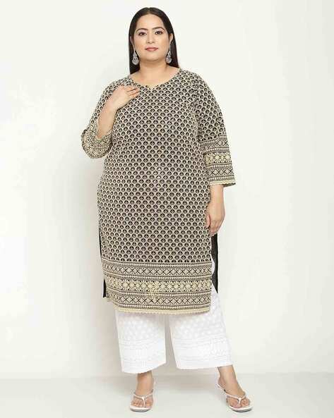 ajio plus size kurtis