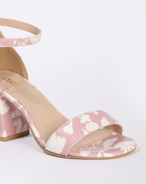 Floral 2025 sandals heels