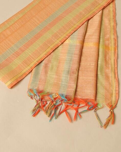 South Silk Striped Dupatta Price in India