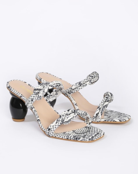 Zara white heeled online sandals