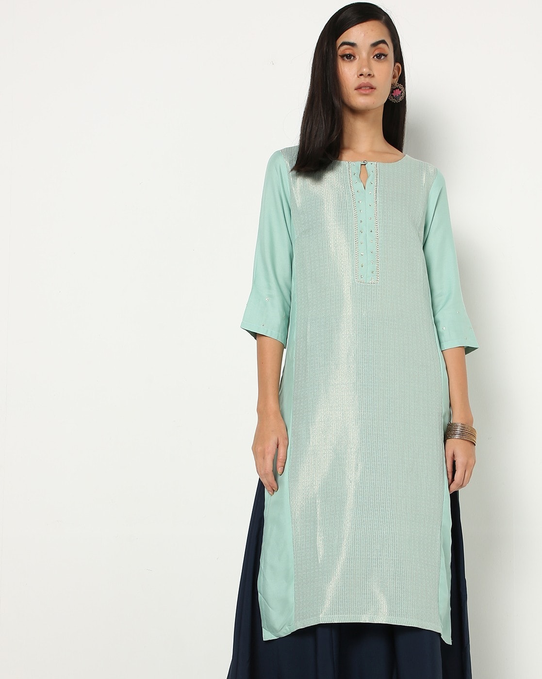 Buy Blue Kurtis & Tunics for Women by Clothing Culture Online | Ajio.com