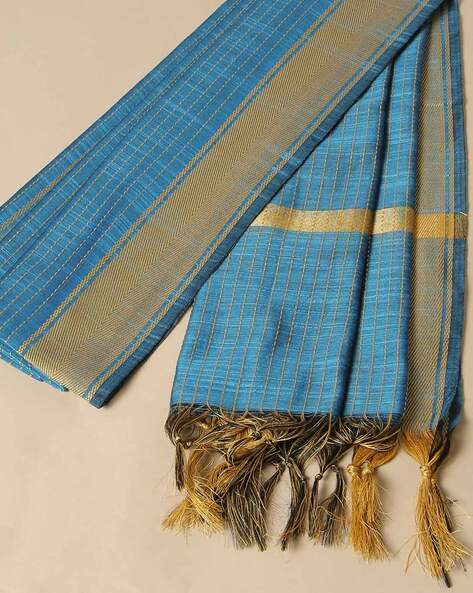 South Silk Striped Dupatta Price in India