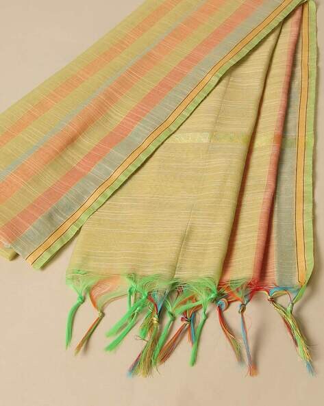 South Silk Striped Dupatta Price in India