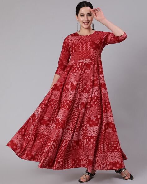 Share more than 91 long flared kurtis online best - thtantai2