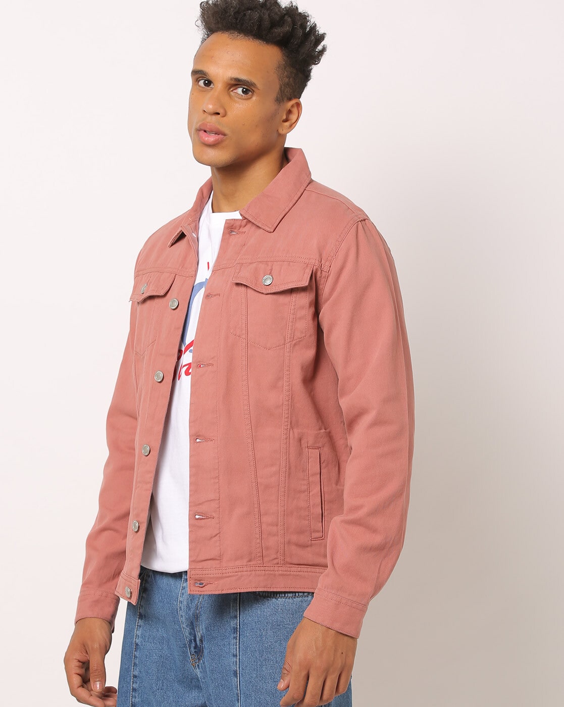 Buy Pink Denim Jacket for Women Online