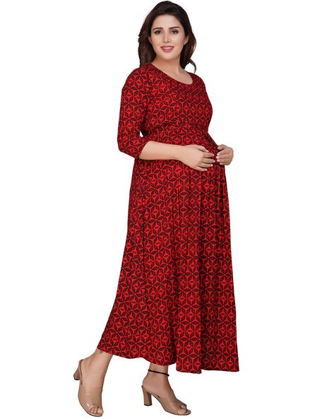 mamma's maternity Women A-line Yellow Dress - Buy mamma's maternity Women  A-line Yellow Dress Online at Best Prices in India | Flipkart.com