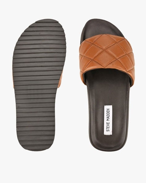 Steve madden 2024 tan slides