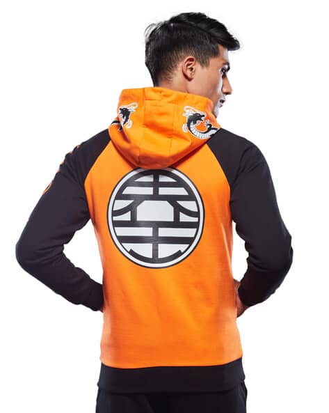 Ajio Orange Goku Hoodie Son Goku Dragon Ball Z Zip Up Hoodie