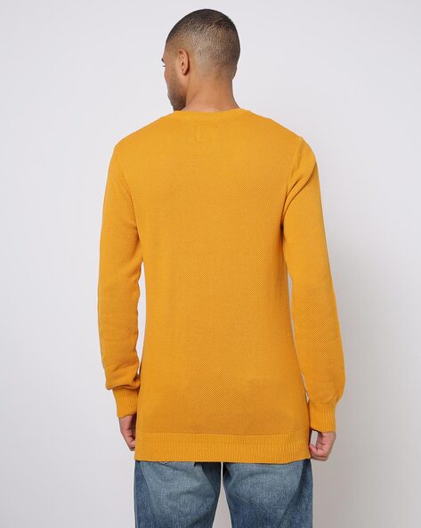 Mustard yellow pullover outlet sweater