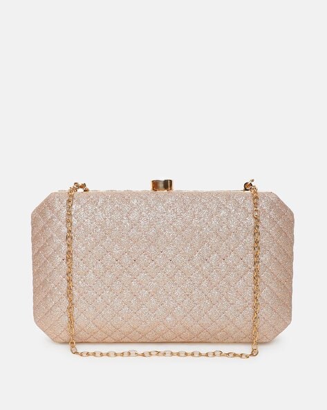 Embellished Minaudiere with Detachable Strap