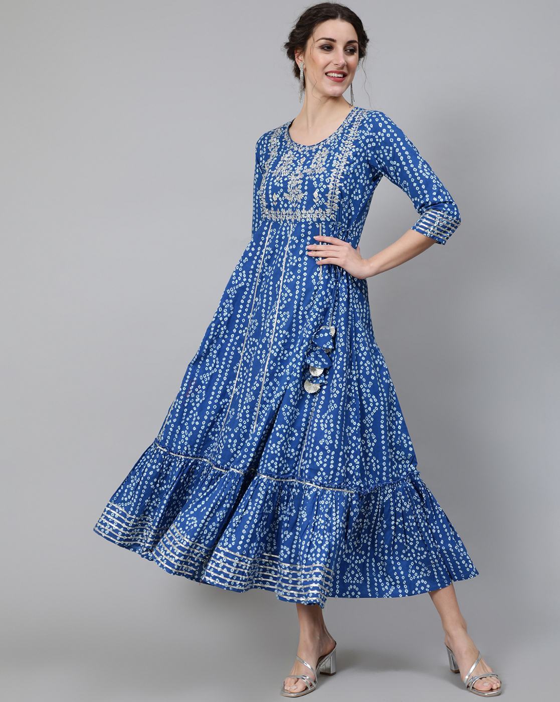 Buy Blue Dresses & Gowns for Women by AKS Online | Ajio.com