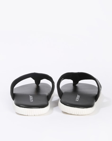 Buy Black Flip Flop Slippers for Men by ALTHEORY Online Ajio