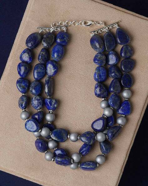 Compassion, Lapis Lazuli Gemstone 108 Bead Mala Convertible Necklace