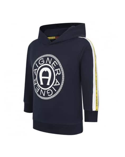 Logo Print Full-Sleeve Hoodie