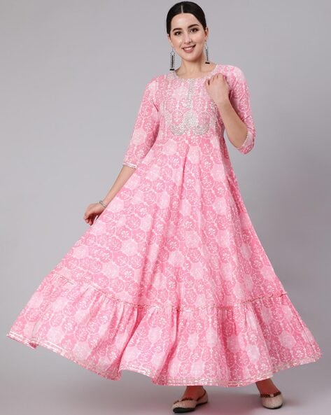 Buy Pink Kurtas & Kurtis for Women by Kimayra Online | Ajio.com