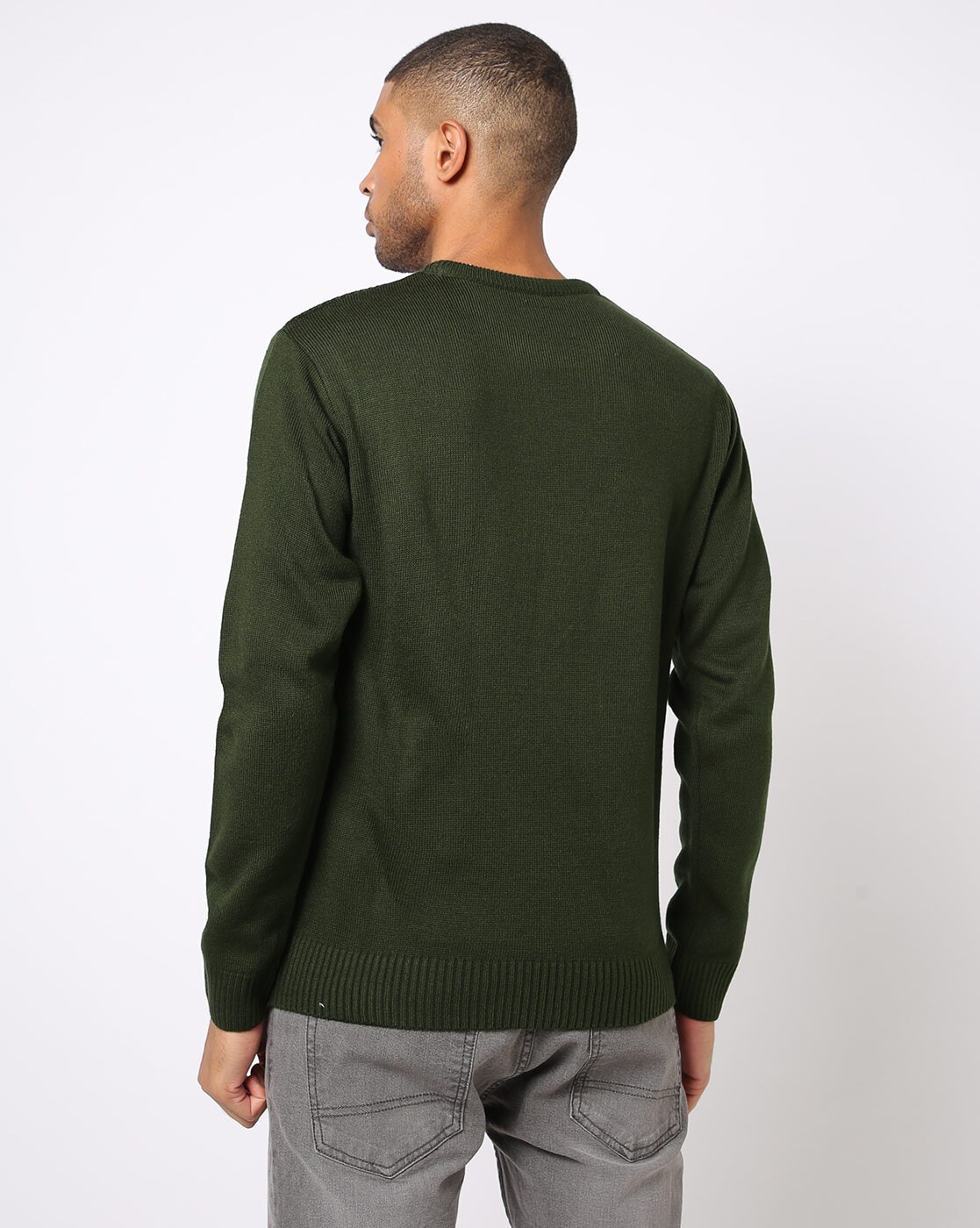 Buy Olive Green Sweaters & Cardigans for Men by NETPLAY Online