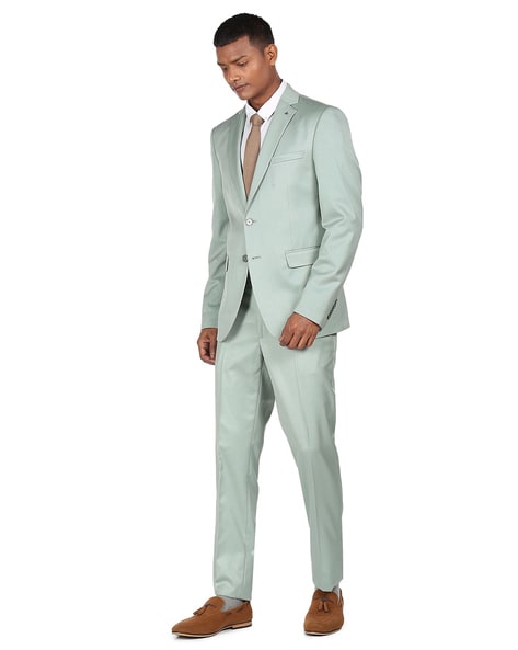Mint Green Slim Fit Two Piece Mint Green Suit Mens For Beach Groomsmen,  Wedding, Prom Peaked Lapel Formal Tuxedo Jacket And Pants 2018 From  Nanna11, $71.7 | DHgate.Com