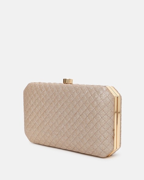 FABBHUE Embellished Minaudiere with Detachable Strap