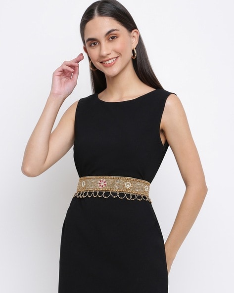 Gold hot sale dressy belt