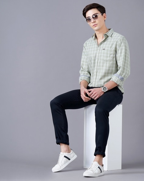 Buy Green Shirts for Men by DENNISLINGO PREMIUM ATTIRE Online | Ajio.com